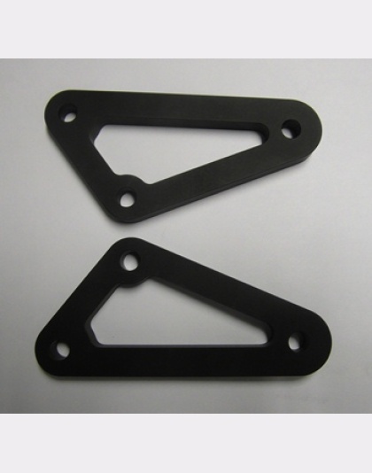 Universal footrest Bracket (Pair) 48mm centres - Black