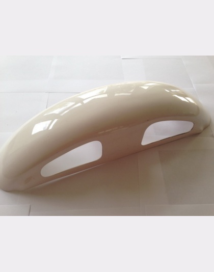Classic Honda Racing front mudguard white fibre glass in white gel coat PN CHRFR2A