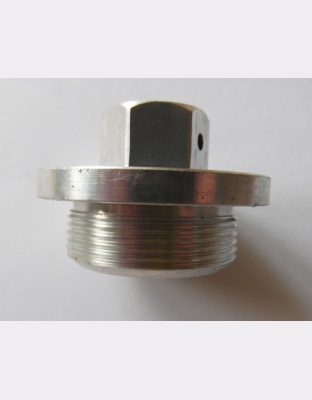 Drilled sump plug